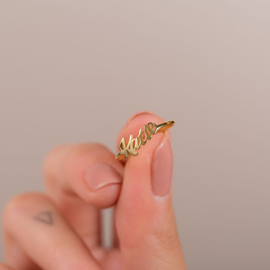 Sterling Silver Name Ring Silver