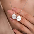 Disc Initial Birthdate Necklace-Silver by Swan
