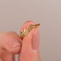 Sterling Silver Name Ring Gold