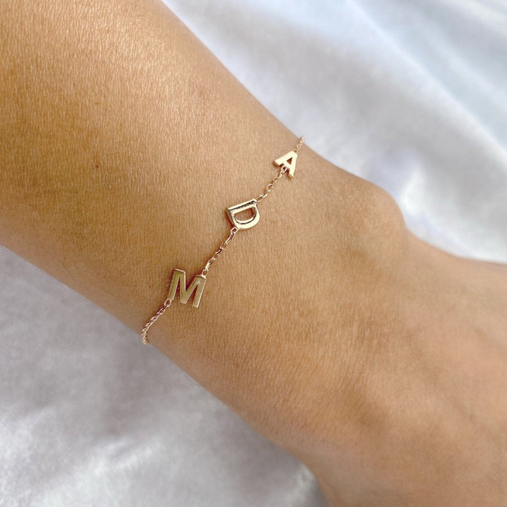 Initial Bracelet Personalised-Silver by Swan