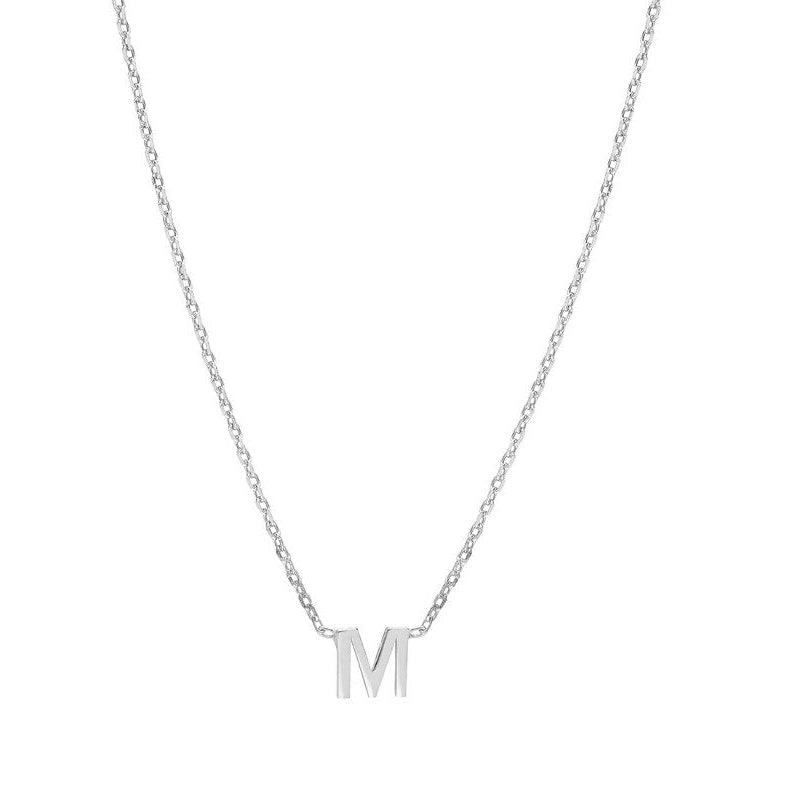 Initial Necklace Silver-Silver by Swan