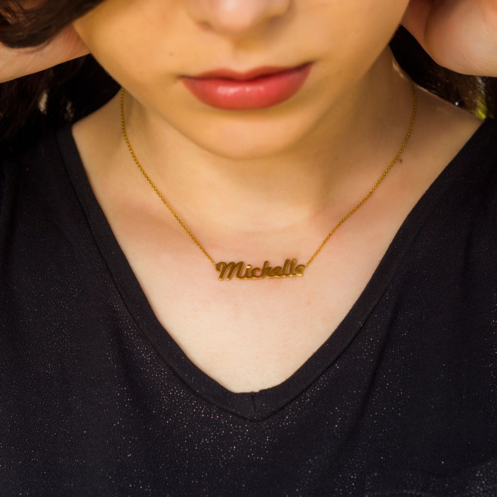 Name Necklace Rose Gold-Silver by Swan