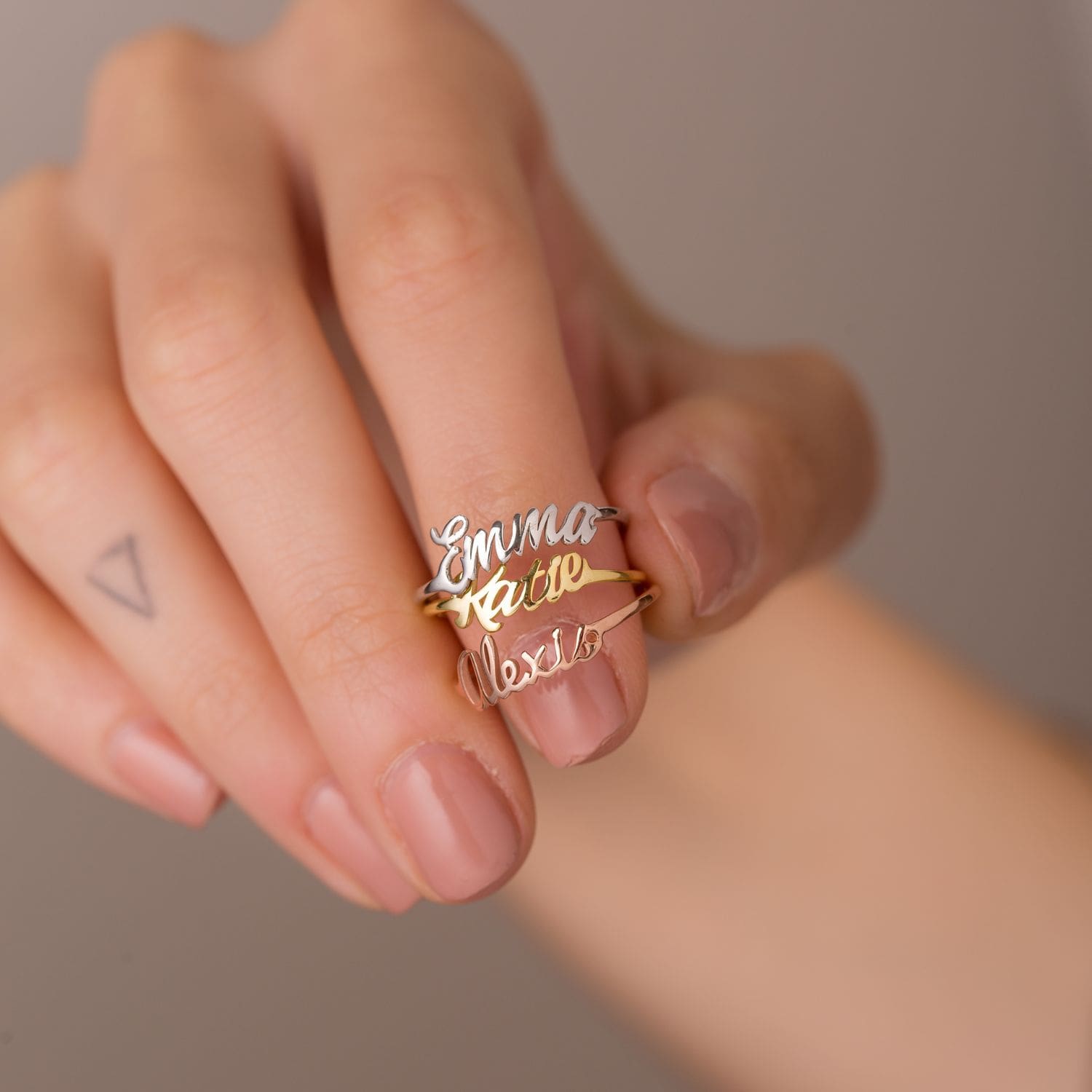 Sterling Silver Name Ring Silver