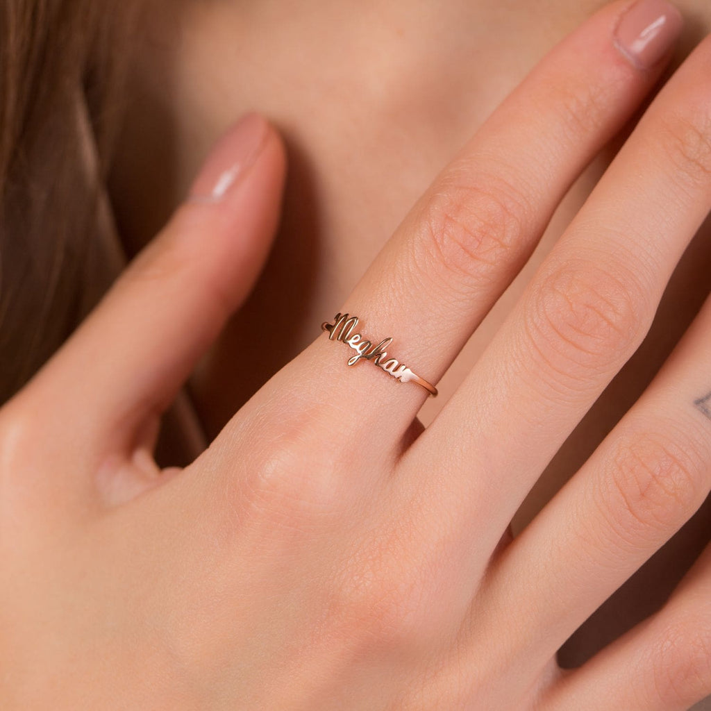 Sterling Silver Name Ring Silver