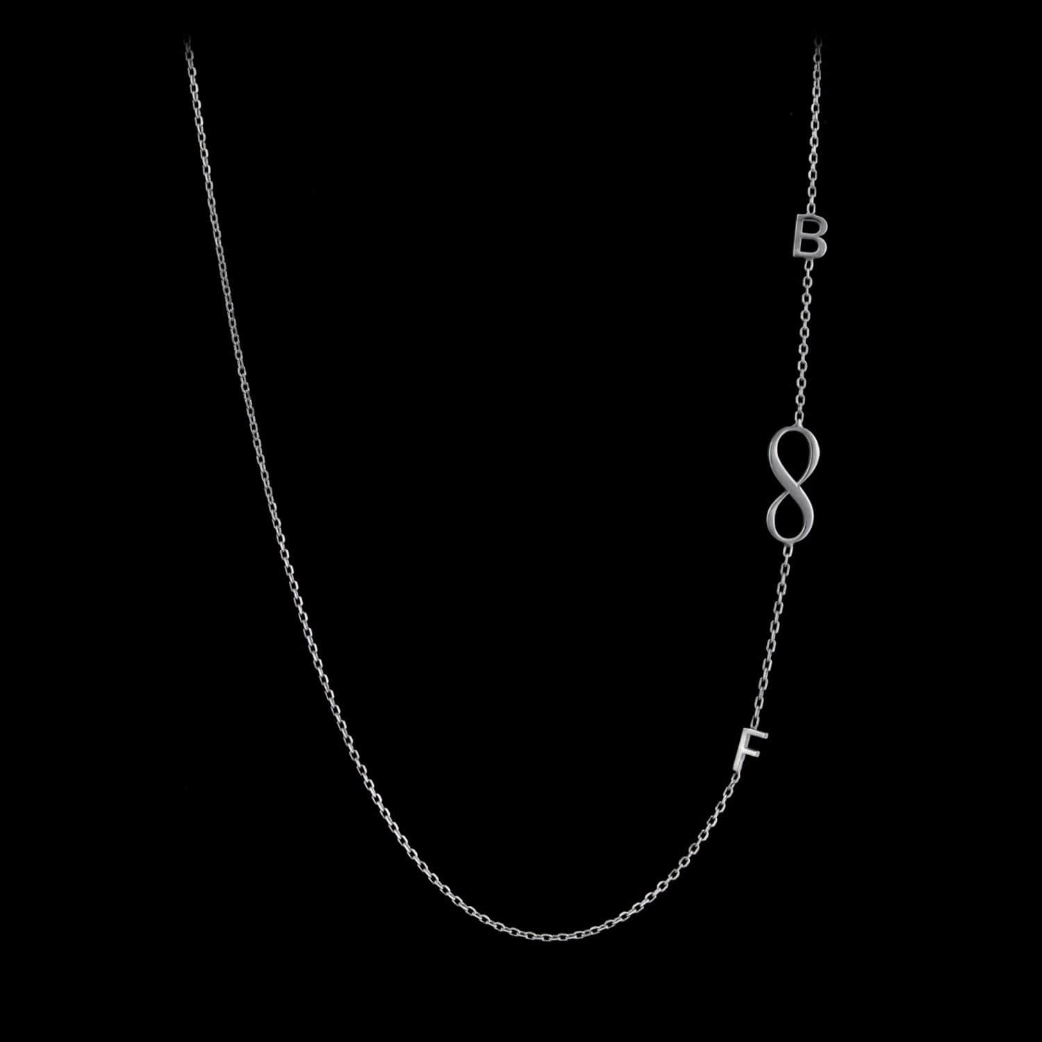 14K Gold Sideways Cross Necklace Silver