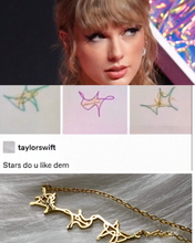 Celestial Elegance Inspired by Taylor Swift – Hand-Drawn Star Necklace