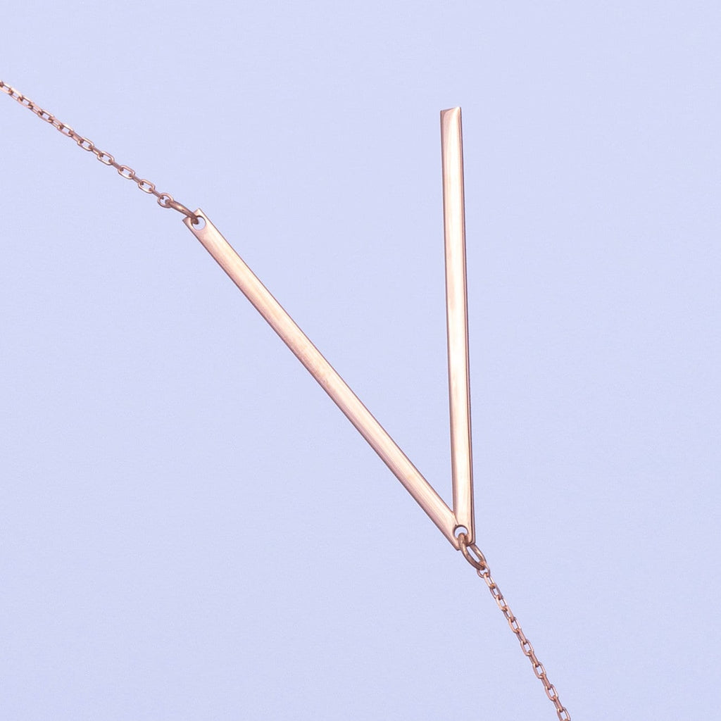 Alexis Rose Large Initial Necklace - SilverbySwan