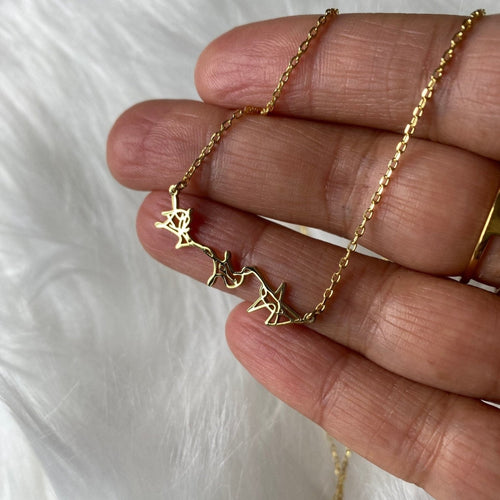Celestial Elegance Inspired by Taylor Swift – Hand - Drawn Star Necklace - SilverbySwan