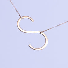 Giant Initials Necklace - SilverbySwan