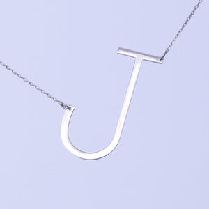 Giant Initials Necklace - SilverbySwan