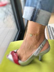 Layered Initial Anklet - SilverbySwan