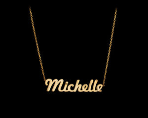 Name Necklace Gold - SilverbySwan