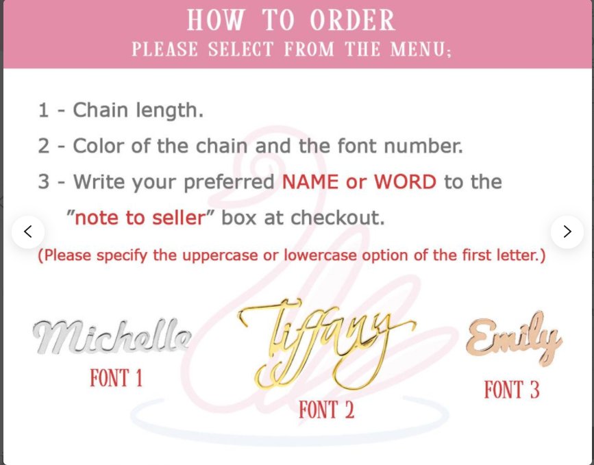 Personalised Name Necklace - SilverbySwan