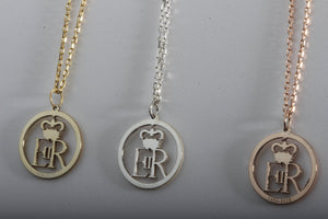 Queen Elizabeth's Royal Cypher Necklace - SilverbySwan