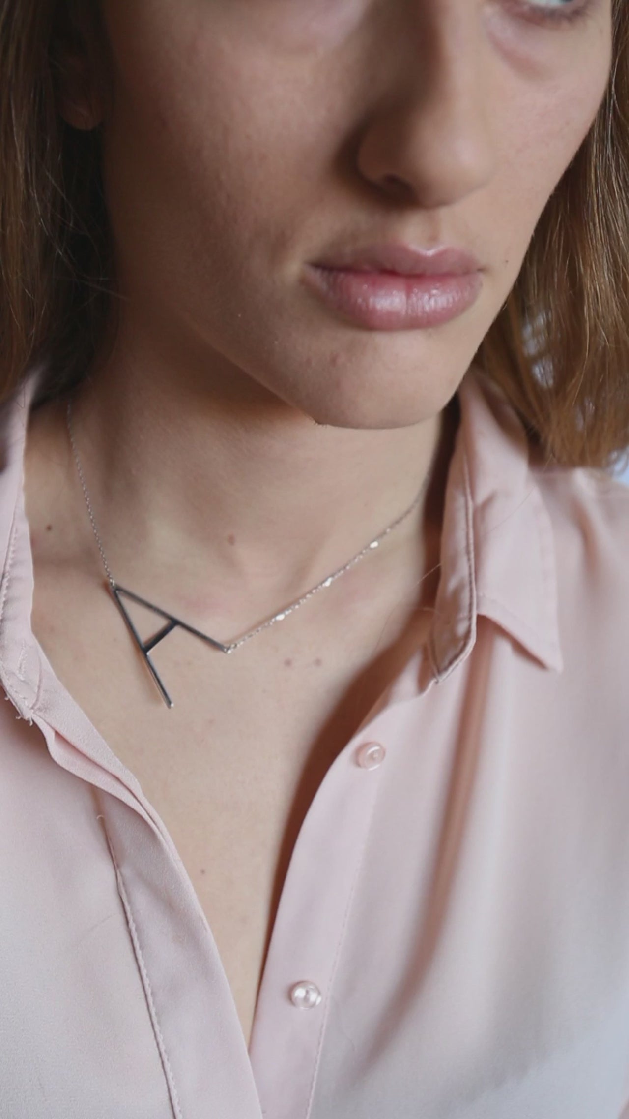 Alexis Rose Large Initial Necklace